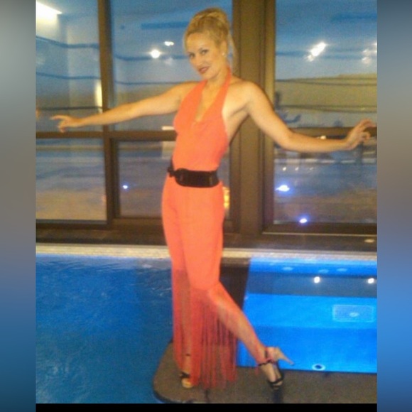 Vintage Pants - Vintage 70s ABBA fringe jumpsuit